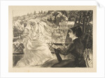 La Terrasse de la VIlla Brancas, 1876 by Felix Bracquemond