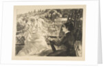 La Terrasse de la VIlla Brancas, 1876 by Felix Bracquemond