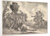Satyr with Club and Seven Figures, from 'Bacchanals and Histories', 1744 by Francesco Fontebasso