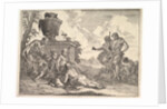 Satyr with Club and Seven Figures, from 'Bacchanals and Histories', 1744 by Francesco Fontebasso