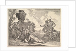 Satyr with Club and Seven Figures, from 'Bacchanals and Histories', 1744 by Francesco Fontebasso