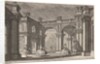 Two ladies and two gentlemen dancing within an ornate architectural setting, a fountain at…, 1765 by Francesco Galli Bibiena