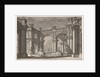 Two ladies and two gentlemen dancing within an ornate architectural setting, a fountain at…, 1765 by Francesco Galli Bibiena