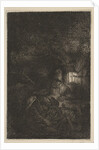 The Rest on the Flight into Egypt: A Night Piece, late 18th-mid-19th century by Francesco Novelli