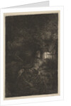 The Rest on the Flight into Egypt: A Night Piece, late 18th-mid-19th century by Francesco Novelli