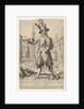 Giovanni Alto standing on the Quirinal Hill in Rome, with hi…, 1613 by Francesco Villamena