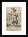 Giovanni Alto standing on the Quirinal Hill in Rome, with hi…, 1613 by Francesco Villamena