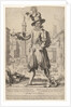 Giovanni Alto standing on the Quirinal Hill in Rome, with hi…, 1613 by Francesco Villamena