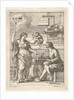 A monkey working a mortar and pestle, below Lorenzo Lippi writing his humorous …, ca. 1710-64 by Francesco Zuccarelli