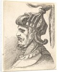 Helmeted head, 1662-78 by Francis Place