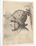 Helmeted head, 1662-78 by Francis Place