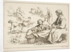 Sheet of Sketches, 1753 by Francois Boucher