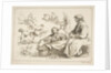 Sheet of Sketches, 1753 by Francois Boucher