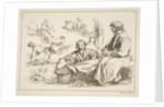 Sheet of Sketches, 1753 by Francois Boucher