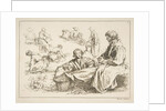 Sheet of Sketches, 1753 by Francois Boucher