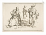 Sheet of Sketches, 1753 by Francois Boucher