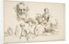 Sheet of Sketches, ca. 1735 by Francois Boucher