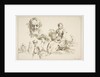 Sheet of Sketches, ca. 1735 by Francois Boucher