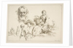 Sheet of Sketches, ca. 1735 by Francois Boucher