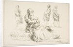 Sheet of Sketches, 1753 by Francois Boucher