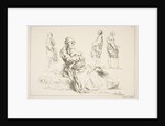 Sheet of Sketches, 1753 by Francois Boucher