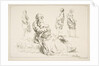 Sheet of Sketches, 1753 by Francois Boucher