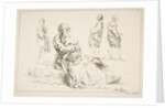Sheet of Sketches, 1753 by Francois Boucher