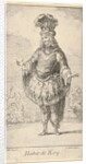 Habit de Roy: a man wearing a tonnelet decorated with rosettes, a crown and a turban w…, ca. 1721 by Francois Joullain