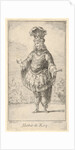 Habit de Roy: a man wearing a tonnelet decorated with rosettes, a crown and a turban w…, ca. 1721 by Francois Joullain
