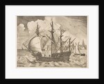 Armed Four-Master Putting Out to Sea from The Sailing Vessels, ca. 1555-56 by Frans Huys
