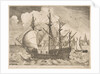 Armed Four-Master Putting Out to Sea from The Sailing Vessels, ca. 1555-56 by Frans Huys