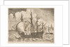 Armed Four-Master Putting Out to Sea from The Sailing Vessels, ca. 1555-56 by Frans Huys