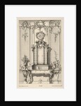 Wall Elevation with a Secretaire, from 'Schreibtische', ca. 1748-70 by Franz Xavier Habermann