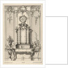 Wall Elevation with a Secretaire, from 'Schreibtische', ca. 1748-70 by Franz Xavier Habermann