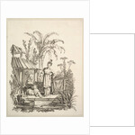 A Seated Chinese Man and a Woman Carrying a Fish, ca. 1742 by Gabriel Huquier