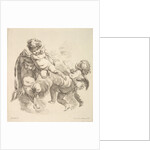 Three Children Among Clouds Carrying a Drapery, 1738-45 by Gabriel Huquier