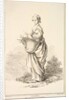 Contadina, from Recueil de diverses fig.res étrangeres Inventées par F. Boucher P…., 18th century by Gabriel Huquier