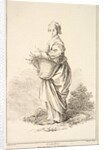Contadina, from Recueil de diverses fig.res étrangeres Inventées par F. Boucher P…., 18th century by Gabriel Huquier