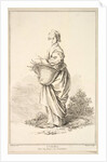 Contadina, from Recueil de diverses fig.res étrangeres Inventées par F. Boucher P…., 18th century by Gabriel Huquier