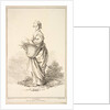 Contadina, from Recueil de diverses fig.res étrangeres Inventées par F. Boucher P…., 18th century by Gabriel Huquier