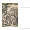 Joseph lowered into a well by his brothers, from the series 'The Story of Joseph', 1546 by Georg Pencz