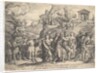 Triumph of Love: four horses draw a carriage with Cupid standing upon a smoking platfo…, ca. 1539 by Georg Pencz