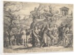 Triumph of Love: four horses draw a carriage with Cupid standing upon a smoking platfo…, ca. 1539 by Georg Pencz