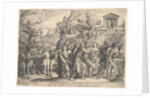 Triumph of Love: four horses draw a carriage with Cupid standing upon a smoking platfo…, ca. 1539 by Georg Pencz