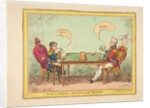 A Game of Cribbage or Boney's Last Shuffle, June 6, 1814 by George Cruikshank