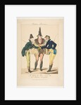 Le Goût du Jour, No. 21: Les Modernes Incroyables, from Caricatures Parisiennes, ca. 1815 by Georges Jacques Gatine