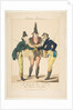 Le Goût du Jour, No. 21: Les Modernes Incroyables, from Caricatures Parisiennes, ca. 1815 by Georges Jacques Gatine