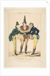 Le Goût du Jour, No. 21: Les Modernes Incroyables, from Caricatures Parisiennes, ca. 1815 by Georges Jacques Gatine