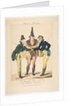 Le Goût du Jour, No. 21: Les Modernes Incroyables, from Caricatures Parisiennes, ca. 1815 by Georges Jacques Gatine