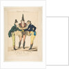 Le Goût du Jour, No. 21: Les Modernes Incroyables, from Caricatures Parisiennes, ca. 1815 by Georges Jacques Gatine